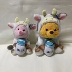 ディズニーストア　くまのプーさん 2021年 干支　ぬいぐるみ　丑　牛　2点