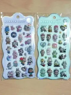 ラブブ ボンボンドロップ シール 2種類セット