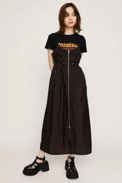 SLY スライ　SHEER CAMI ZIP L ドレス　キャミワンピのサムネイル