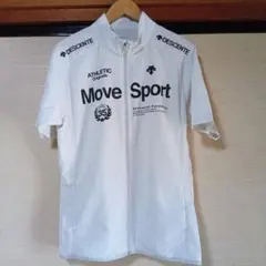 美品✨️ DESCENTE Move Sport ホワイト半袖 ジャケット L