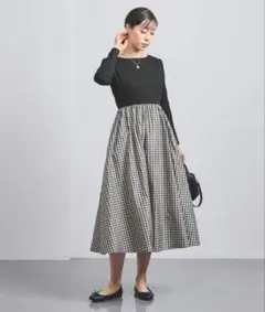 ユナイテッドアローズ フィット＆フレア ワンピース 38サイズ