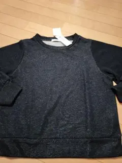 専用GLOBAL WORK ラメそでボリューム　スウェット　新品ネイビー