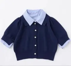 oneafteranother NICE CLAUPレイヤード襟付きポロニットのサムネイル