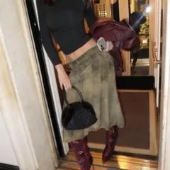 ベロア ロングフレアスカートのサムネイル