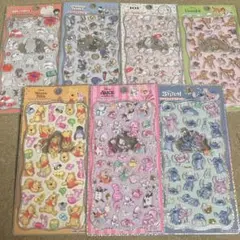 プチドロップステッカー シール ディズニー まとめ売り 7枚セット