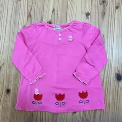 HOTBISCUITS ピンク 長袖カットソー 100cm