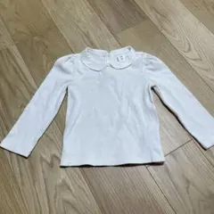 GAP ホワイト　丸襟　ロンT 女の子　3歳