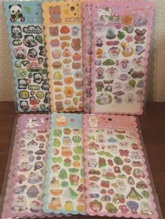 ぷくぷくシール 立体シール まとめ売り 海外製