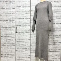 U by SPICK&SPAN ラグラン リブニットドレス ニットワンピース