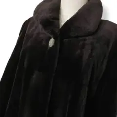 SAGA MINK シェアードミンク　シンプルデザイン ロングコート　Fサイズのサムネイル