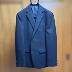 ★値下げ　ダークブルー　ストライプスーツ　ワイシャツセット　卒業式　入学式