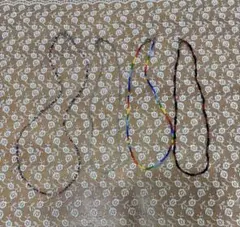 ビンゴブラザーズ カラフルビーズネックレス４本セット