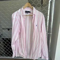 Polo Ralph Lauren ピンクストライプ シャツ XL