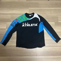 ATHLETA 長袖M ブラック/ブルー/グリーン