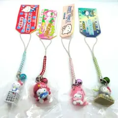 【激レア】ご当地キティ 根付け　ストラップ　4個セット　⑥