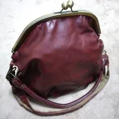 2WAY＊がまぐち＊ショルダーバッグ＊ 赤茶色＊