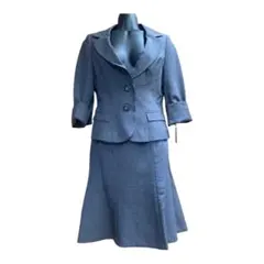 ジャケット・スカート 2点セット　スカートスーツ　グレー