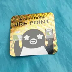 JRE POINT 10周年記念ステッカー Suicaペンギン