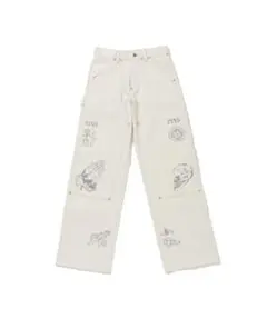 TATOO FLASHPRINT MODERNDENIM DOUBLE KNEE