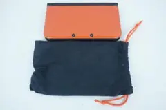 【動作品】3DSLL オレンジ X ブラック ニンテンドー 3DS LL 1