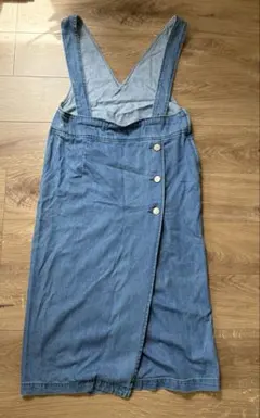【古着】デニム ジャンパースカート 2way