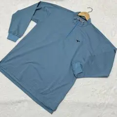 【美品】TOURSTAGE ツアーステージ ゴルフトップ 長袖 L ブルー系