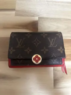 Louis Vuitton 二つ折り財布 モノグラム/レッド