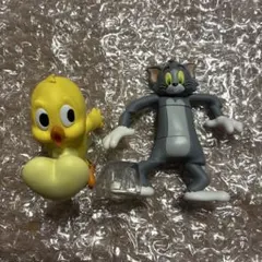 トムとジェリー　一番くじ　G賞　デスクトップフィギュア　2種　トム　カナリア