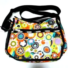 新品未使用　LeSportsac カラフル花柄ショルダーバッグ　レスポのサムネイル