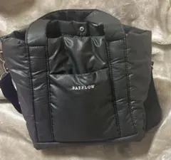 (1回使用)BAYFLOW 収納5ポケットキルティングショルダーバッグ　黒のサムネイル