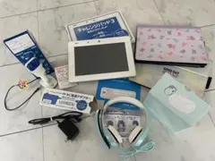 おまけ付‼︎8点⭐︎チャレンジパッド3本体　ヘッドホン　マイク　カバー　タッチペンのサムネイル