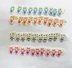 平成レトロ　2000年物シールフレーク　パンダと動物のイラストシール