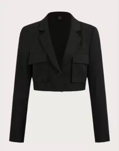 SHEIN ジャケット 黒 トップス