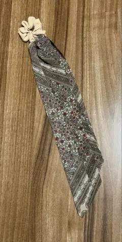 classical lady scarf ribbon idem ベージュ