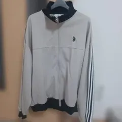 U.S.POLO ASSN. トラックジャケット L ベージュ系 ユニセックス