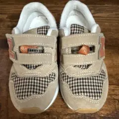 ニューバランス スニーカー 313 ベージュ チェック 千鳥 18センチ