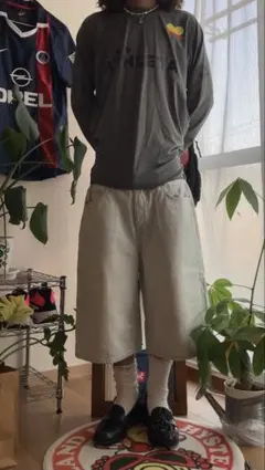 H&M Baggy Bermuda Denim Shorts 極太のサムネイル