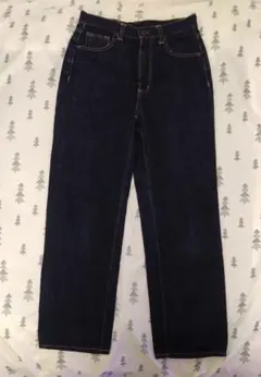 GU ハイウエスト ストレートデニム