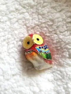 ピィアース レッドふくろう 大サイズ 小物入れ