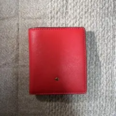 ケイトスペード 二つ折り財布 レッド コンパクトウォレット