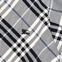 【美品】バーバリーブルーレーベル ジップアップパーカー　ノバチェック濃紺 38M