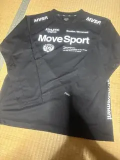 【美品】DESCENTE MOVESPORTオーセンティックロゴ 長袖 黒 XL