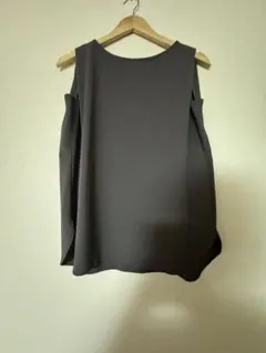 ダークグレー ノースリーブ、パンツセット