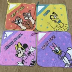 新品！キッズ子どもディズニー ループ付タオルセット4枚