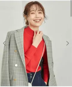 ROPÉ PICNIC ハイネックニットプルオーバー　レッド　38