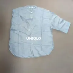 UNIQLO ストライプ 7分袖シャツ