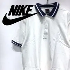 【大人気】NIKE 半袖ポロシャツ メンズ スウッシュ刺繍 古着