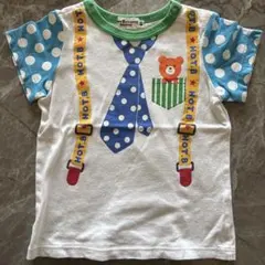 HOTBISCUITSミキハウス ポルカドット Tシャツ 80