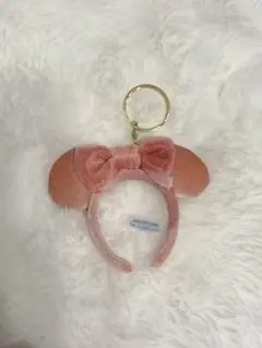 Disney ミニー カチューシャ ピンク キーホルダー