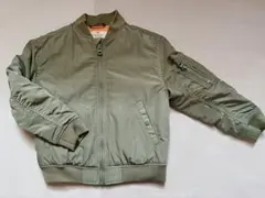 H&M MA-1 キッズ ジャケット カーキ 中綿 春秋 110〜120